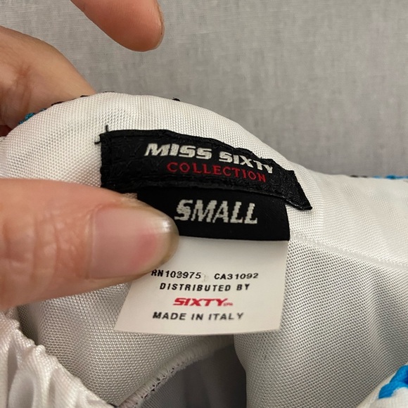 Miss Sixty floral belted maxi dress Sz  S - Picture 9 of 13